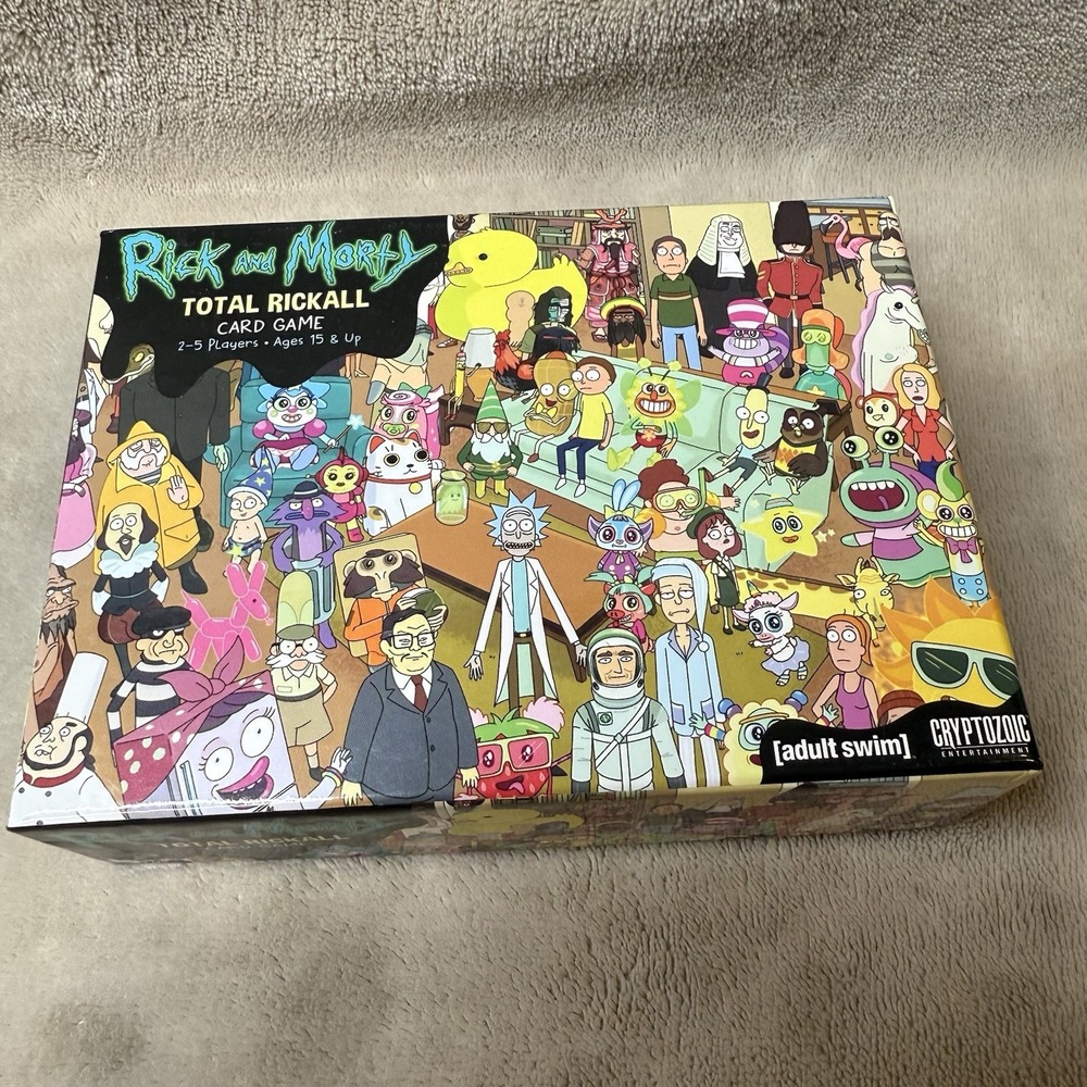 Rick and Morty Total Rickall Card Game (Adult Swim) Cryptozoic Enter COMPLETE EU